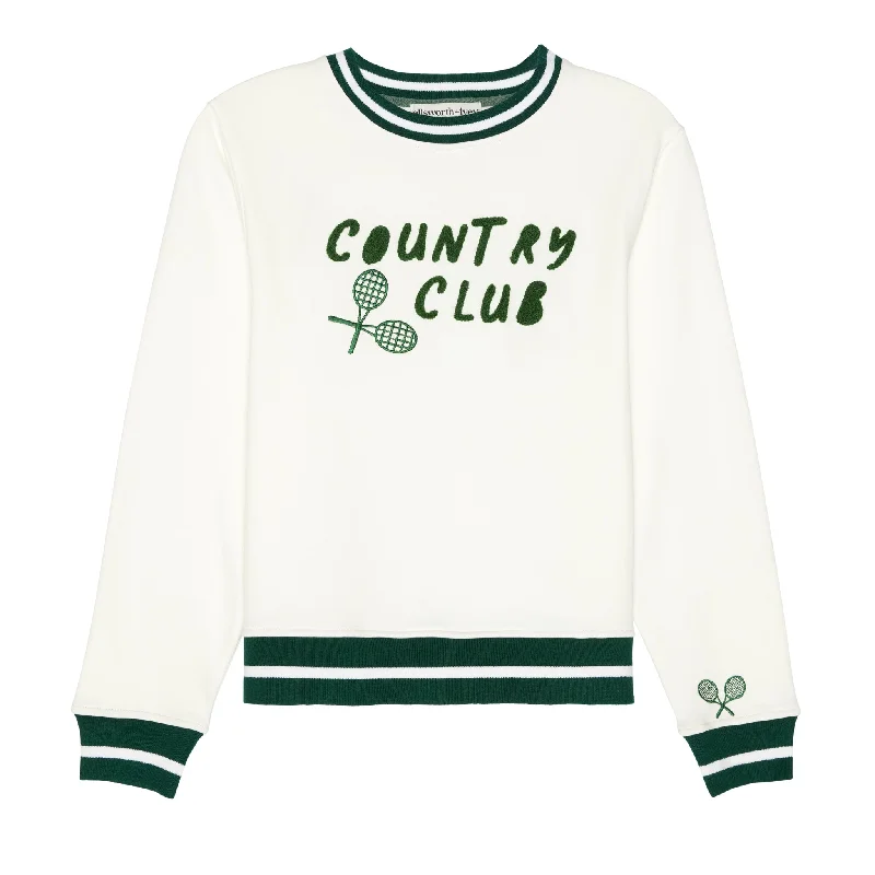 Exclusive Deal Country Club Sweatshirt in Cream