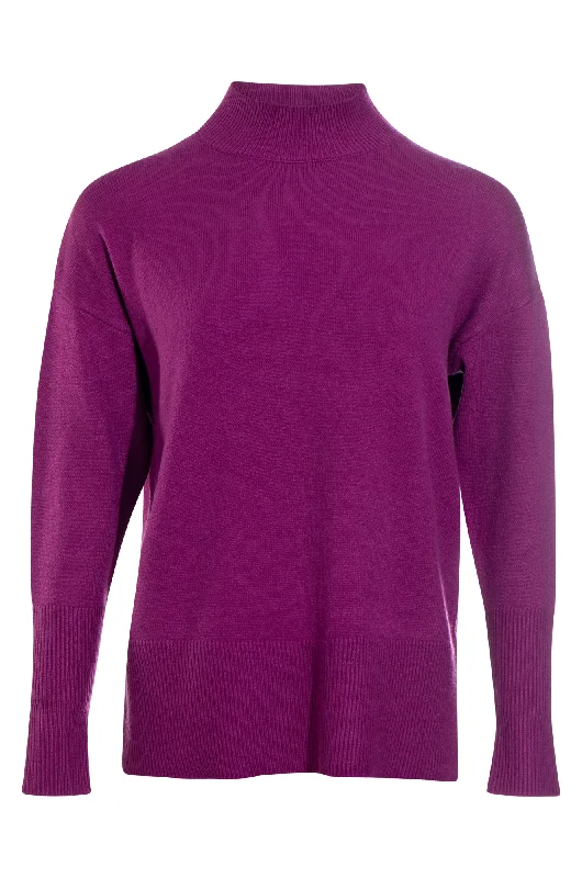 One-Day Only Turtle neck Luxe Knitwear Jersey | MAGENTA | 7321ZZ