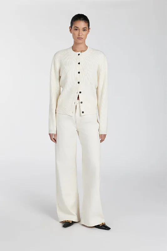 AXEL CREAM CASHMERE BLEND CARDIGAN