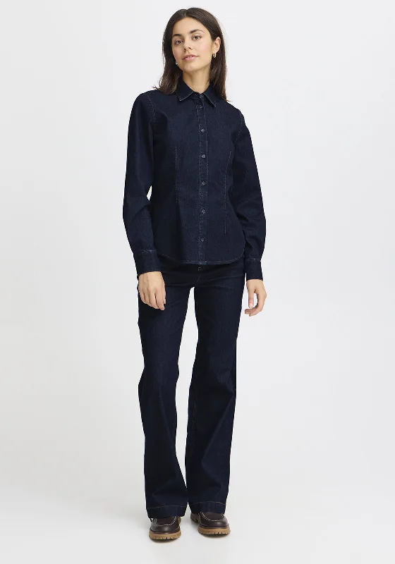 Year-End Sale Fransa Chicago Denim Shirt, Blue Denim