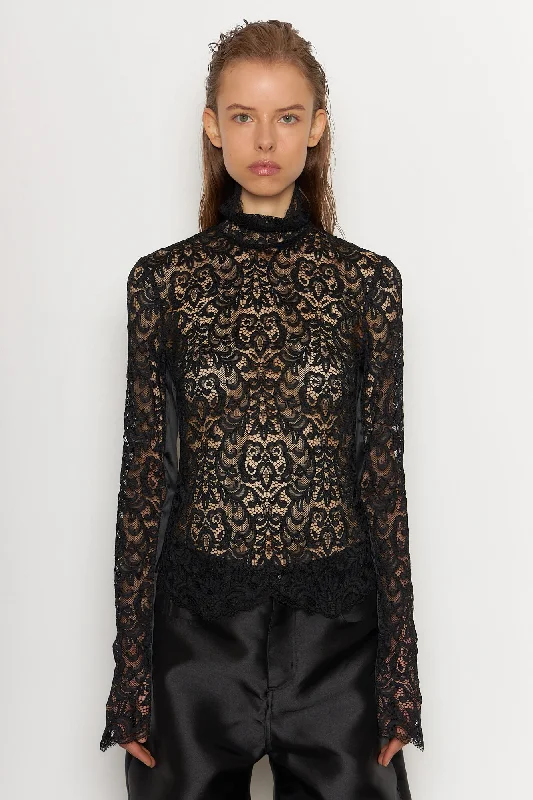 Highneck Lace Longsleeve