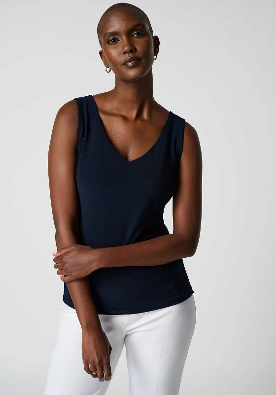 Weekend Discounts to Enjoy Joseph Ribkoff V Neck Sleeveless Top, Navy