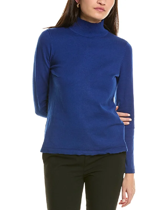 Midnight Madness Jones New York Mock Neck Sweater