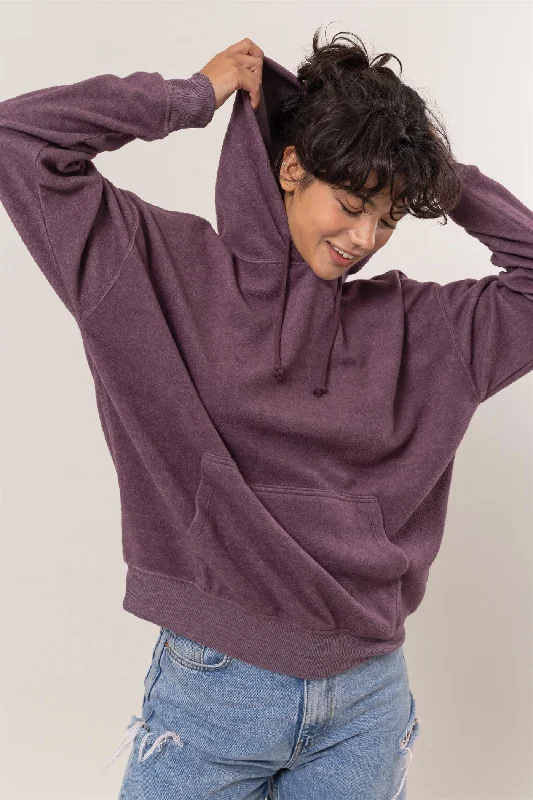 Weekend Offers That Shine HYFVE Brushed Long Sleeve Hoodie with Kangaroo Pocket