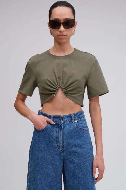 Your Weekend, Your Savings Elivra Top | Army Green