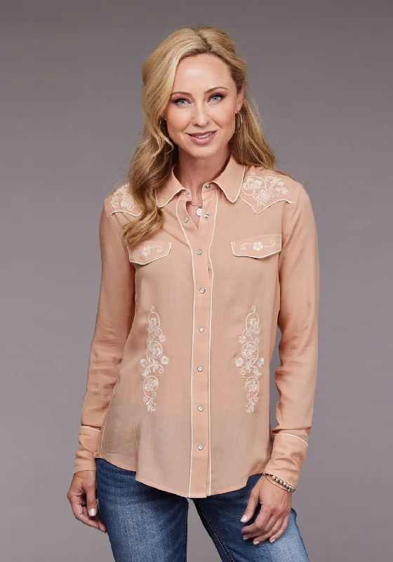 Buy More, Save More Stetson Womens 2097 Western Pink 100% Rayon L/S Blouse