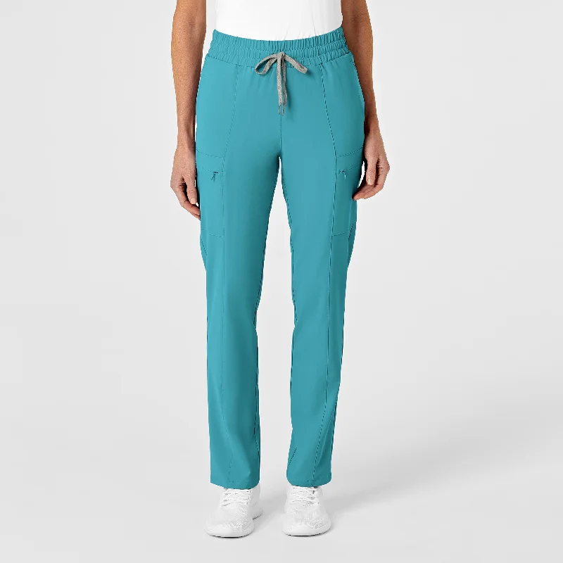 Bargain Prices RENEW Women's High Waist Slim Leg Scrub Pant - Teal Blue