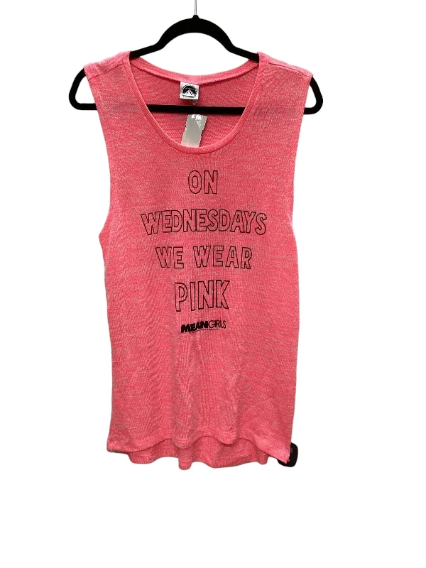 Pink Top Sleeveless Clothes Mentor, Size Xl