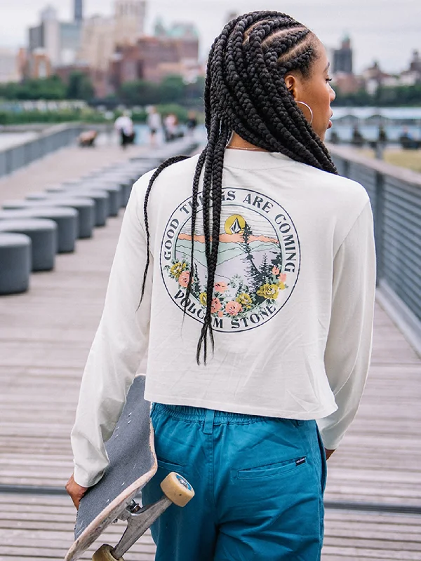 Instant Deal Pocket Dial Long Sleeve Tee - Ash