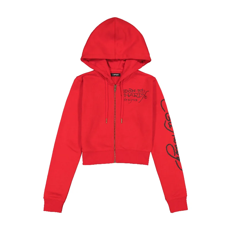 Steal Deal Panther Dagger Cropped Hoodie