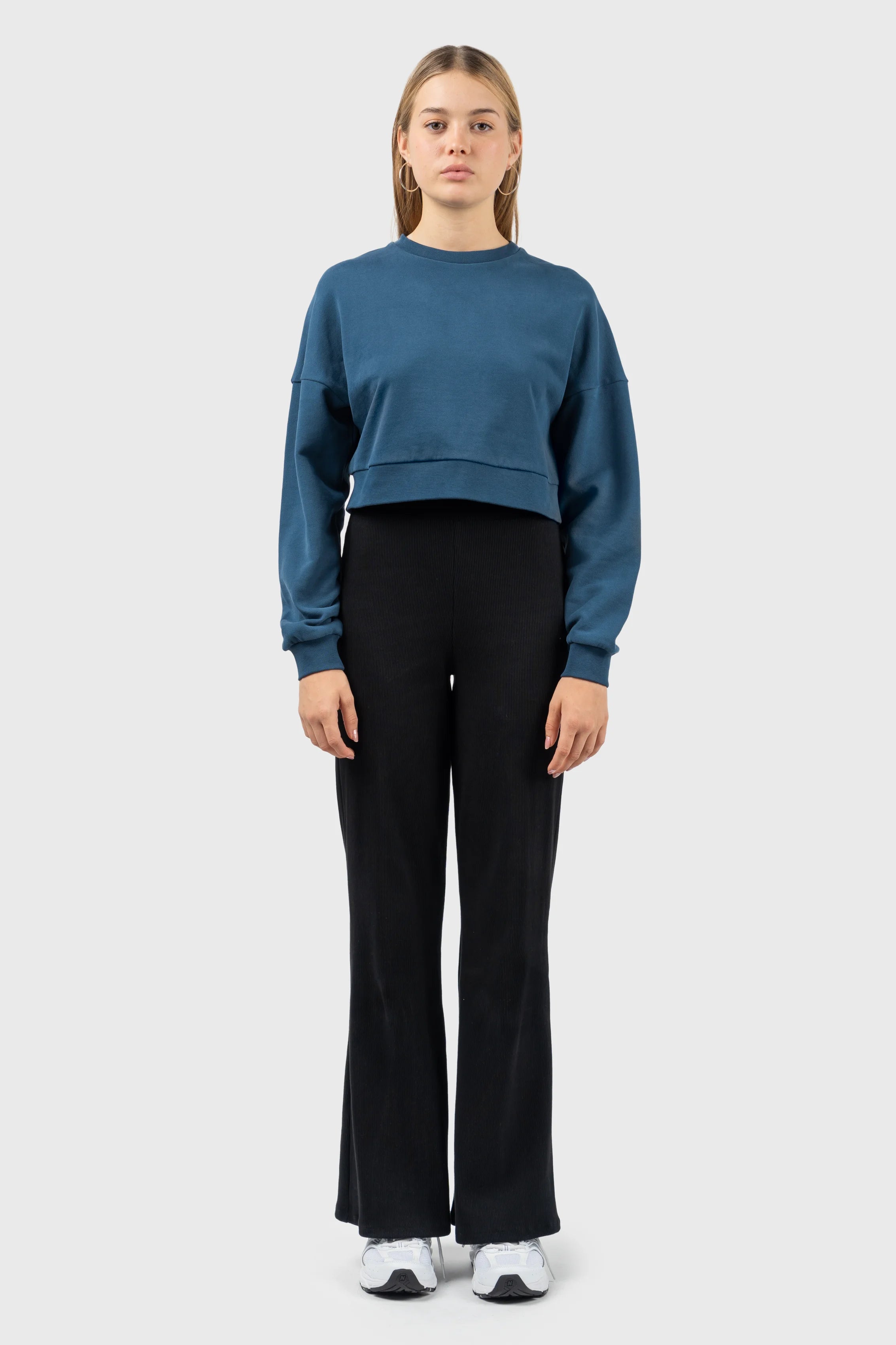 Act Now Dropped shoulder Crew Neck Sweatshirt