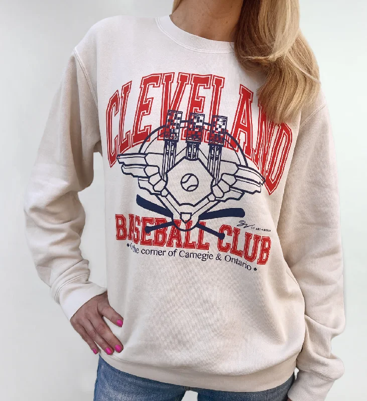 Instant Savings Cleveland Baseball Club Crew Sweatshirt