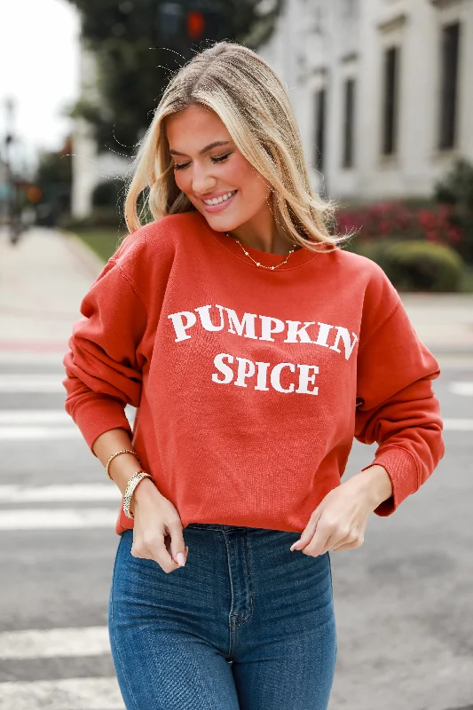 Limited Availability Rust Pumpkin Spice Sweatshirt