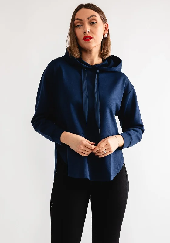 Warehouse Sale Tiffosi Caly Curved Hem Hoodie, Navy