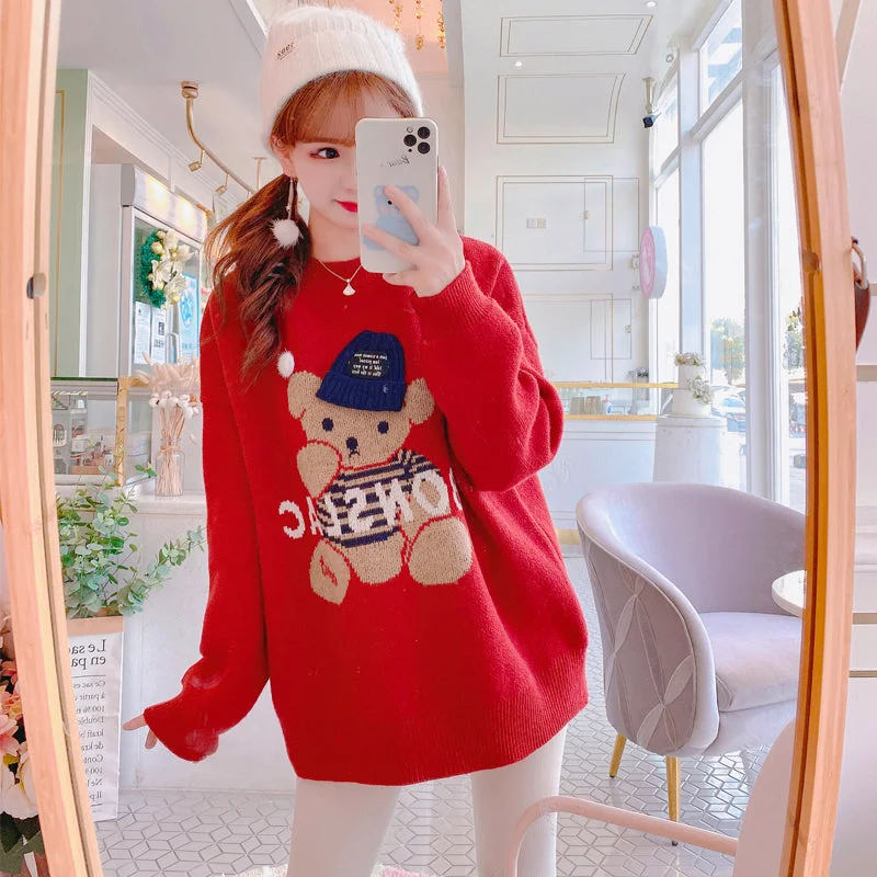 Weekend Deals to Make You Happy christmas cartoon sweater  PL52510