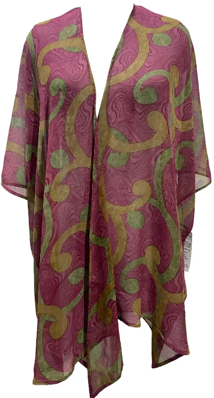 Members Only PRG5713 Sheer Avatar Pure Silk Cardigan