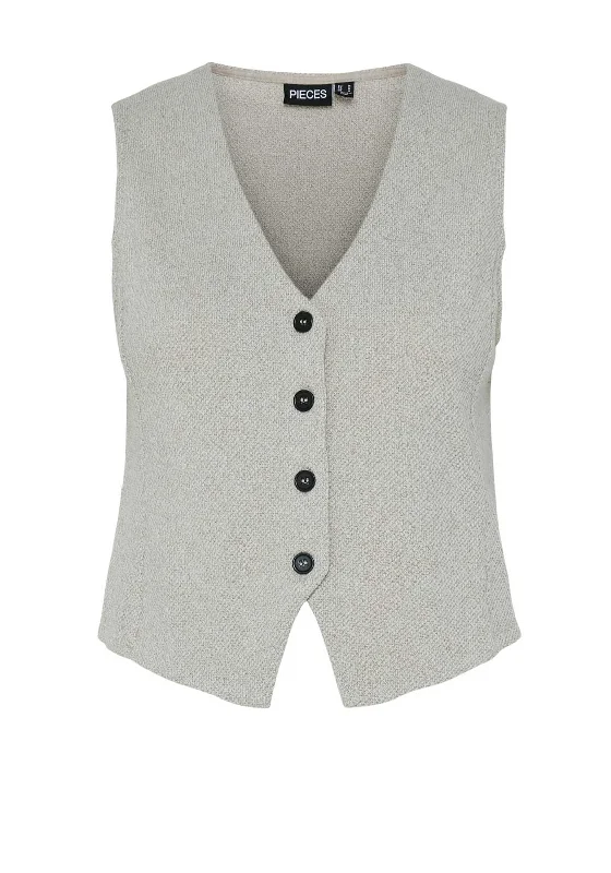 Don't Miss Pieces Pepper Waistcoat, Silver Gray