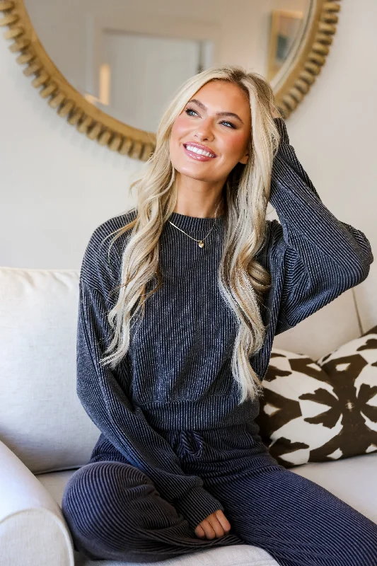 Weekend Savings Fiesta FINAL SALE - Perfect Aesthetic Cropped Corded Pullover