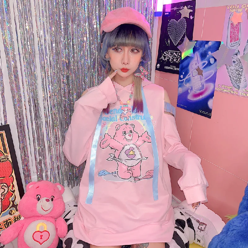 Clearance Event Pink Cartoon Hoodie  PL52716