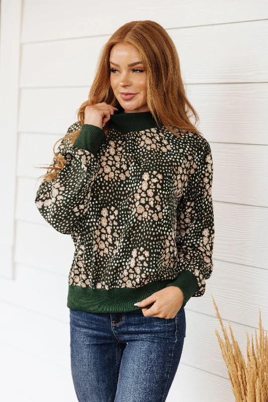 Weekend Specials Just for You Where Are We Going Mock Neck Pullover