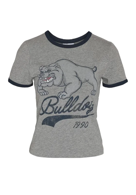 Limited Time Discount Noisy May Katinka College T-Shirt, Light Grey