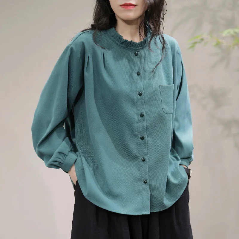 Weekend Offers That Delight Women Spring Casual Loose Fashion Blouse