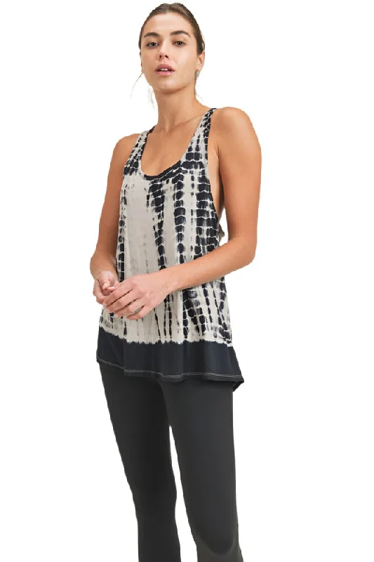 Flash Deal Mono B Tie Dyed Crossover Tank KT11707