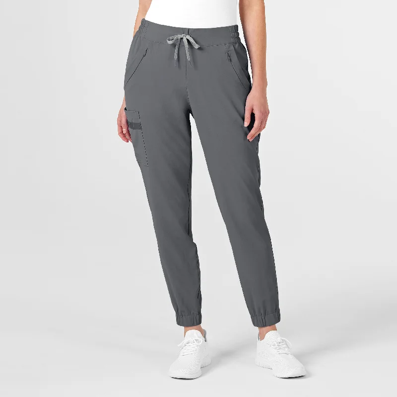 Act Fast RENEW Women's Jogger Scrub Pant - Pewter