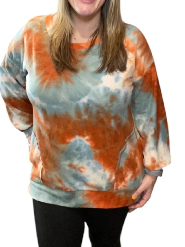 Lowest Price Side Pocket Sweater In Rust