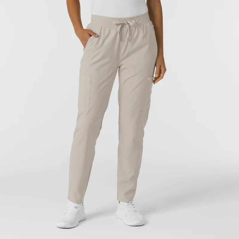 Quick Sale W123 Women's Flex-n-Reach Track Scrub Pant - Cloud