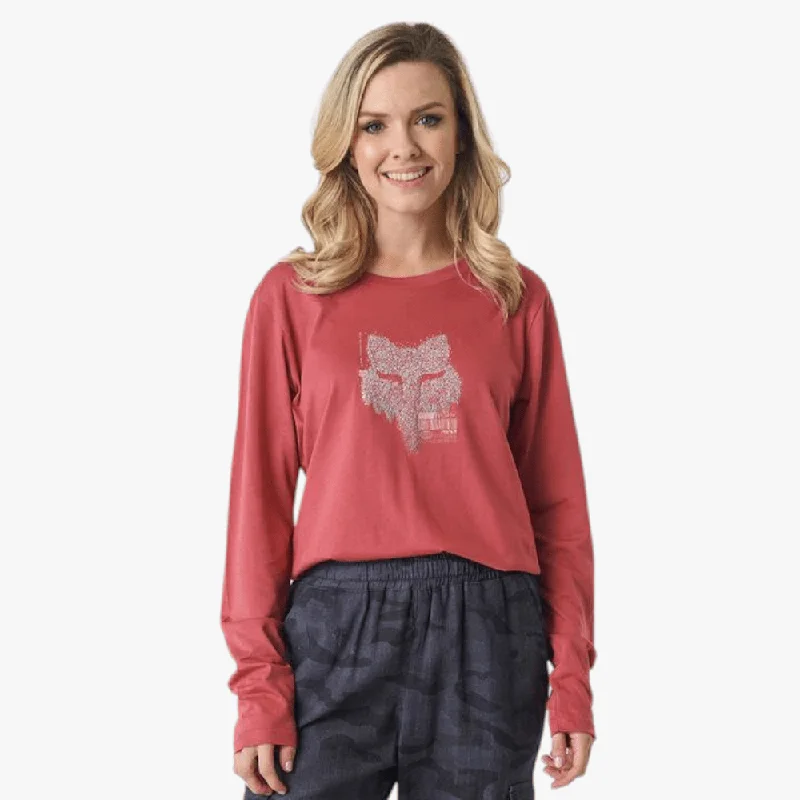 Limited Edition Fox Womens Smokey Long Sleeve Tee Rosewood