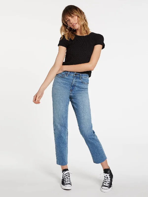 Stoned Straight Jeans - Ash Blue