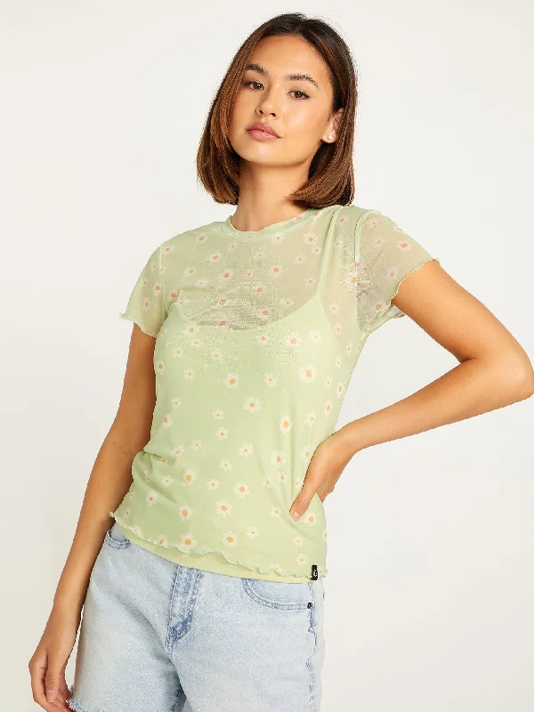 Extra Discounts Cryptogram Short Sleeve Shirt - Sage
