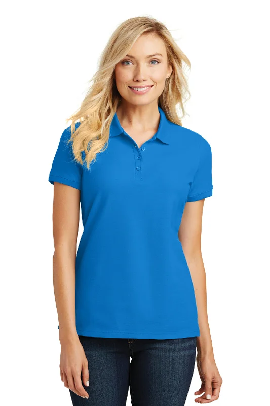Weekend Savings Spectacular Port Authority Womens Core Classic Short Sleeve Polo Shirt - Coastal Blue Weekend Savings Spectacular Port Authority Womens Core Classic Short Sleeve Polo Shirt - Coastal Blue