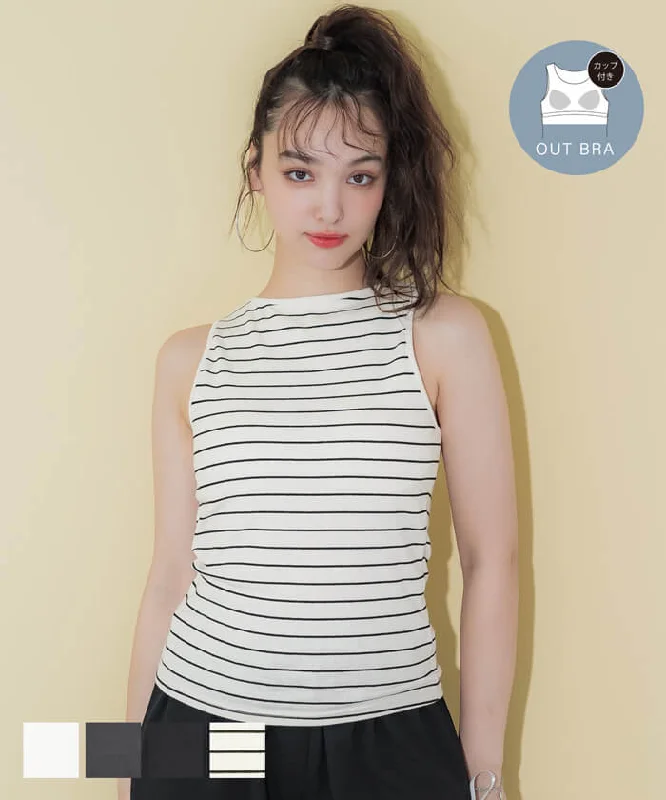 The Best Prices 外で着られるブラトップス OUT BRA タンクトップ レディース ボートネック ブラトップ カップ取り外し可能 フライス GC メール便不可 24ss coca コカ The Best Prices 外で着られるブラトップス OUT BRA タンクトップ レディース ボートネック ブラトップ カップ取り外し可能 フライス GC メール便不可 24ss coca コカ