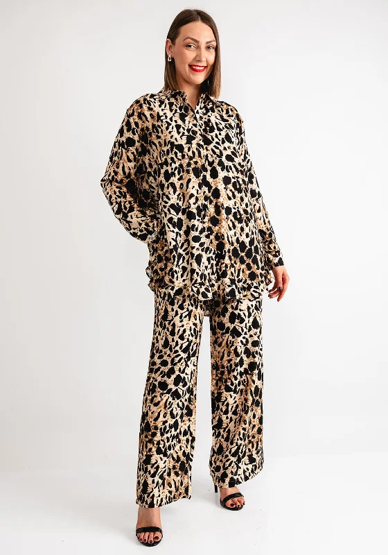 The Best Deal Serafina Collection Leopard Print Co Ord, Brown