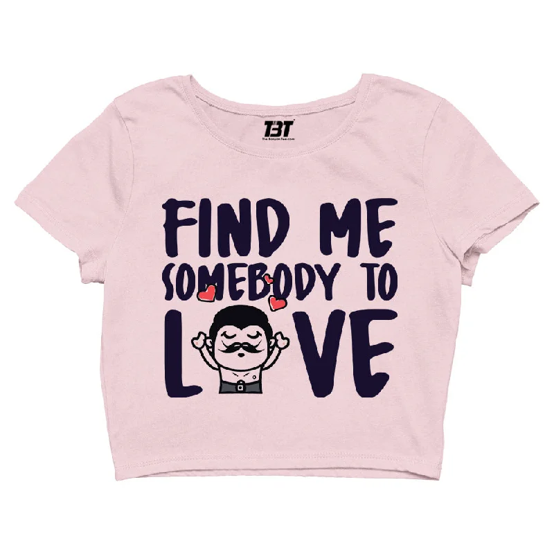 New Arrival Queen Crop Top - Somebody To Love