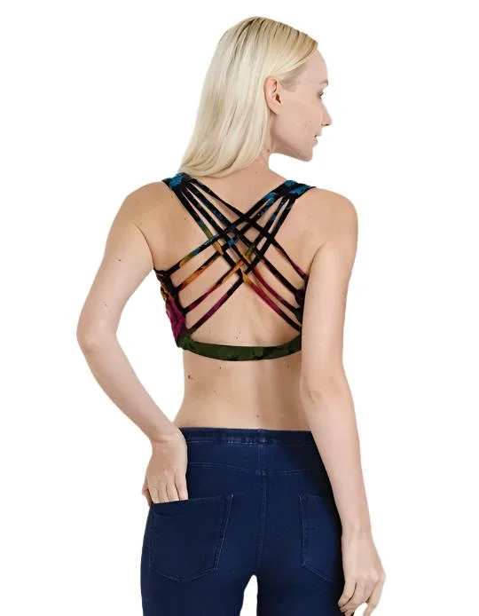 Weekend Deals You Can't Resist Kathmandu Tie Dye Cross Back Top TH858