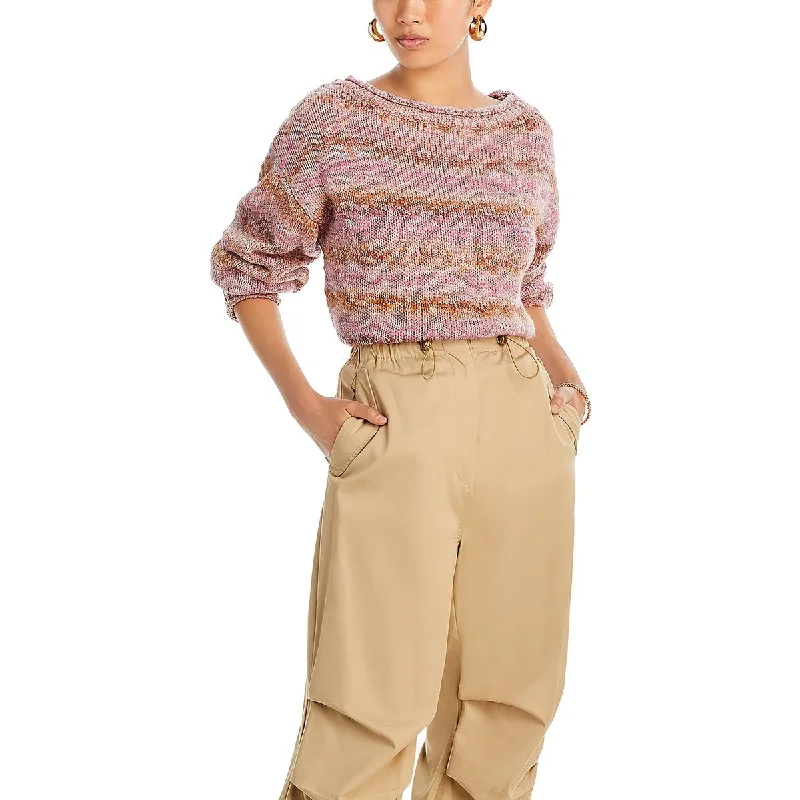 Weekend Offers That Amaze Womens Knit Long Sleeves Crop Sweater