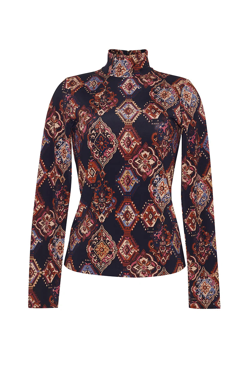 Best Choice Suzie Top in Black Aura Emblem