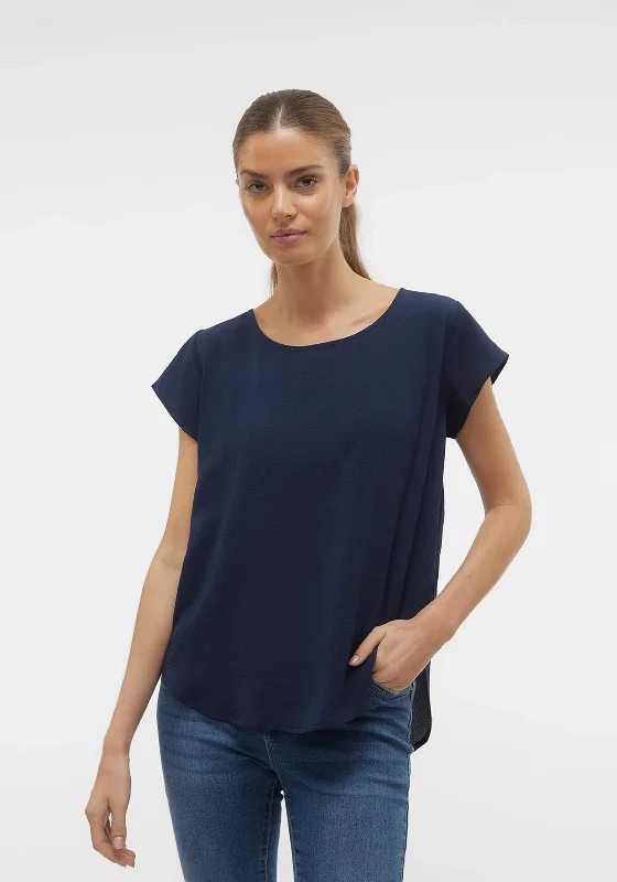 Buy More, Save More Vero Moda Saki Zip Back Top, Navy Blazer