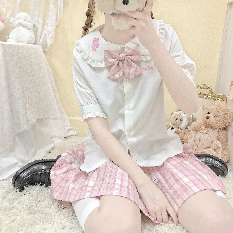 pink short sleeve