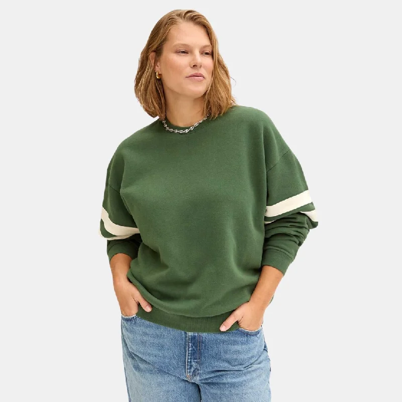 Oversized Varsity Sweatshirt (Forest)