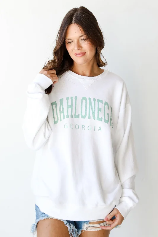 Instant Deal White Dahlonega Georgia Sweatshirt