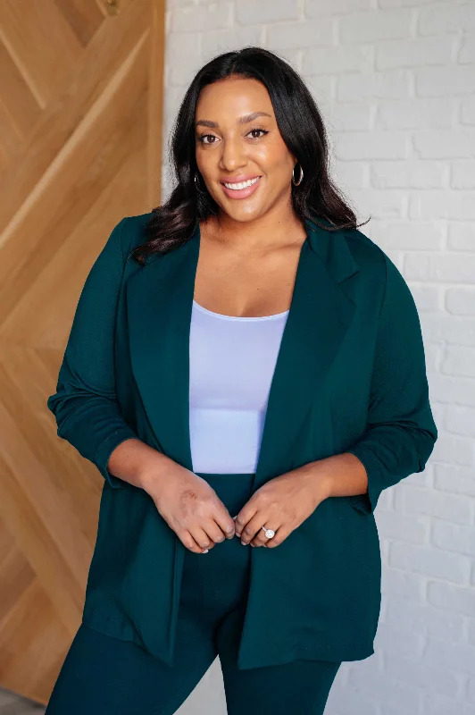 Buy More, Save More Magic 3/4 Blazer in Hunter Green
