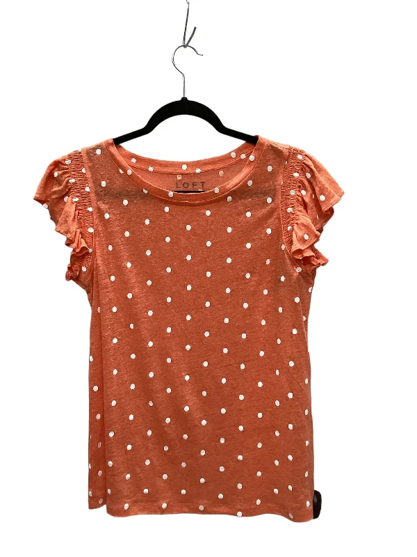 Orange Top Sleeveless Loft, Size Xs