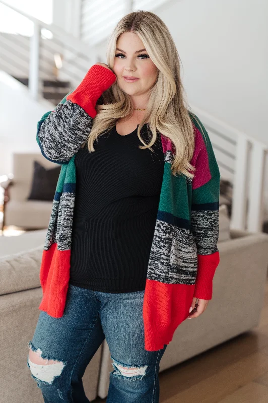 Weekend Bargains to Cherish Keep it Cozy Striped Cardigan