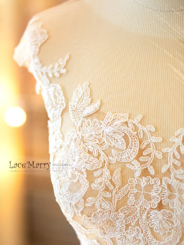 Lowest Price BJANKA #1 / Nude and Ivory Bridal Crop Top