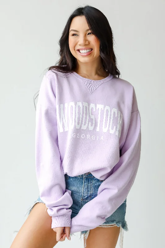 Exclusive Preview Lavender Woodstock Georgia Sweatshirt