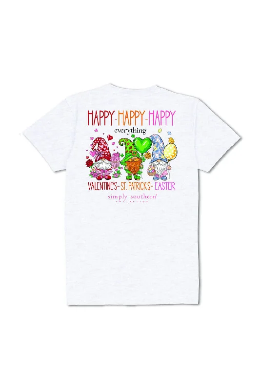 Time-Limited Offer Simply Southern Plus Size Happy Everything T-Shirt for Women in Ash Gray | EXT-SS-HAPPY-ASHGRY Time-Limited Offer Simply Southern Plus Size Happy Everything T-Shirt for Women in Ash Gray | EXT-SS-HAPPY-ASHGRY